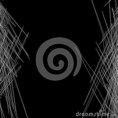 Entangled texture of thin lines. Vector Illustration