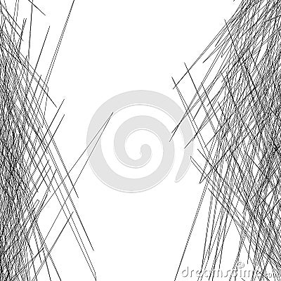 Entangled texture of thin lines. Vector Illustration