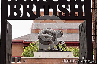 Enter the British Library Editorial Stock Photo