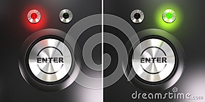 Enter button Stock Photo