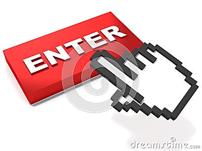 Enter button Stock Photo