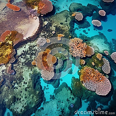 Oceanic Kaleidoscope Stock Photo
