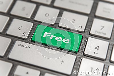 Enter key and word Free button modern pc text communication board Stock Photo