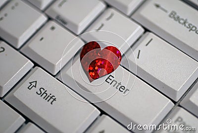 Enter My Heart on Valentine's Day Stock Photo