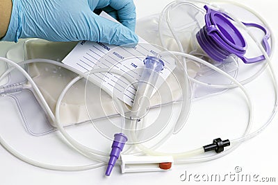 Enteral Feeding Stock Photo