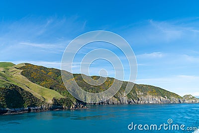 Entering Queen Charlotte Sound Stock Photo