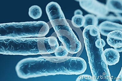 Enterobacteriaceae, gram-negative rod-shaped bacteria Stock Photo