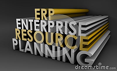 Enterprise Resource Planning ERP Stock Photo