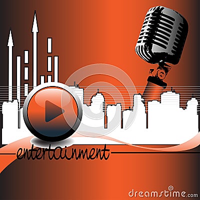 Entertainment Vector Illustration