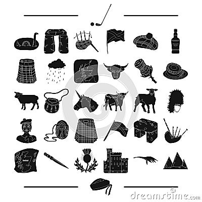 Entertainment, animal, textile and other web icon in black style.dinosaur, antiquity, sport, icons in set collection. Vector Illustration