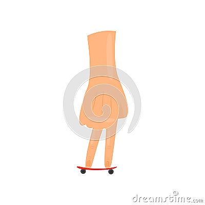 Entertainment and dexterity arms. Vector flat illustration. Vector Illustration