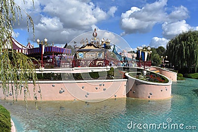 Entertainment resort, Disneyland Paris in Chessy, France. Editorial Stock Photo