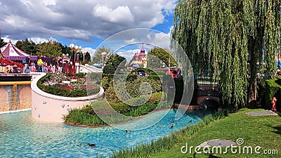 Entertainment resort, Disneyland Paris in Chessy, France. Editorial Stock Photo