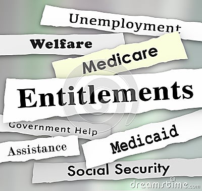 Entitlements Government Programs Medicare Medicaid Welfare News Stock Photo