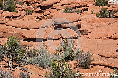 Entrada Sandstone Stock Photo