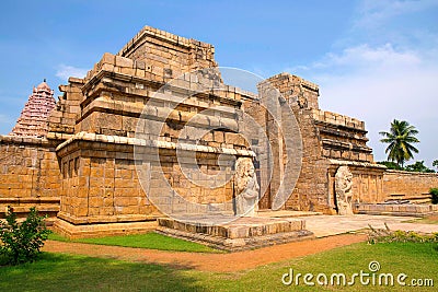 Entrance, Brihadisvara Temple, Gangaikondacholapuram, Tamil Nadu, India Stock Photo