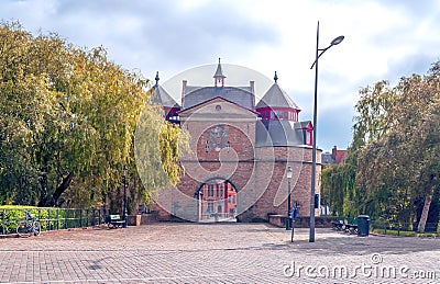 Entrance of Bruges Stock Photo