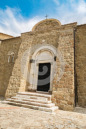 The Duomo of Sovana cathedral of Saints Peter and Paul is one Stock Photo