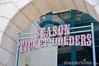 Season Tickets for Sporting Events Editorial Stock Photo