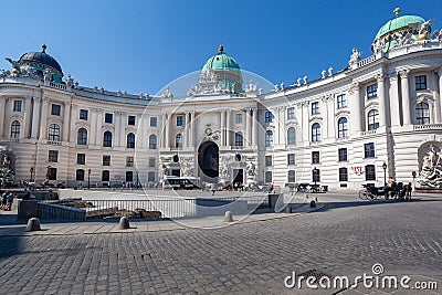 Entrance Gate Hofburg Palace Vienna, Austria Editorial Stock Photo