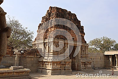 Entrance Gate, Shree Vijaya Vitthala or Vittala Temple. Hampi, near Hospete, Karnataka, India Stock Photo