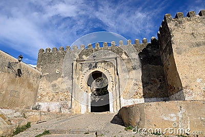 Entrance gate in Tanger, Morocco, Africa Stock Photo