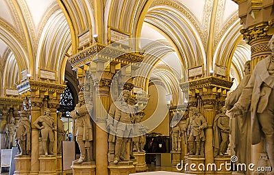 Entrance hall of the Museum of Military History Editorial Stock Photo