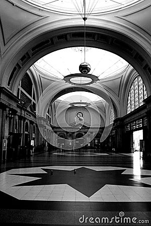 Entrance hall to the train station (estacion de Francia).Barcelona. Stock Photo