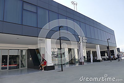 The entrance of Juventus Museum near the Allianz stadium Editorial Stock Photo