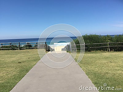 Entrance, landscape, beach Stock Photo