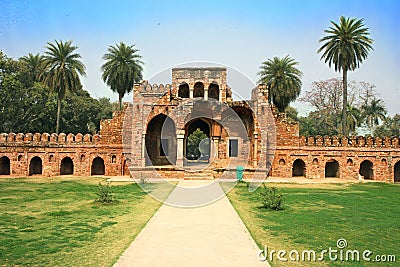Entrance in the Lodi Garden in Delhi city, India Stock Photo