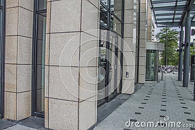 Entrance At The Mondriaan Tower Amsterdam The Netherlands Editorial Stock Photo
