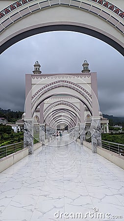 Entrance of Mosque North Sumatera Stock Photo