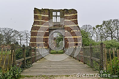 Entrance of a ruin Stock Photo