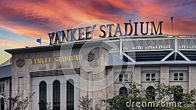 New York, USA January 3, 2024: Yankee Stadium in the Bronx Editorial Stock Photo