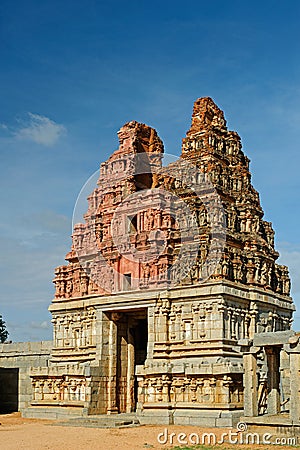 Entrance Stone Gopuram of Vittala Temple UNESCO World Heritage site Hampi Editorial Stock Photo