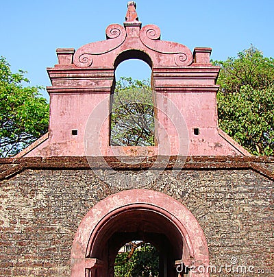 Entrance of Tellicherry Fort, Kannur, Kerala, India Stock Photo