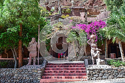 Entrance of a temple in Gran Canaria Stock Photo