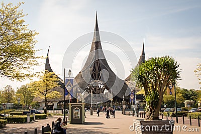 Entrance of theme park De Efteling, Kaatsheuvel, The Netherlands, 11-05-2017 Editorial Stock Photo