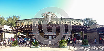 Entrance to Animal Kingdom at Walt Disney World Editorial Stock Photo