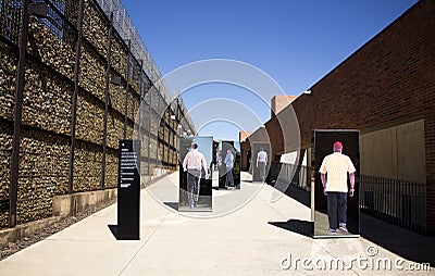 The entrance to Apartheid Museum, Johannesburg. Editorial Stock Photo