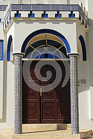 Entrance to a contemporary residential house Stock Photo