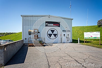 Entrance to the Diefenbunker nuclear fallout shelter museum in Carp, Ontario, Canada Editorial Stock Photo