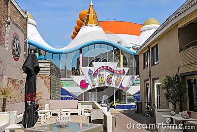 Entrance to entertainment center Zandvoort Circus. Editorial Stock Photo