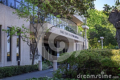 Entrance to Family Court of Western Australia Editorial Stock Photo