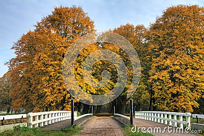 Amsterdamse bos entrance Stock Photo