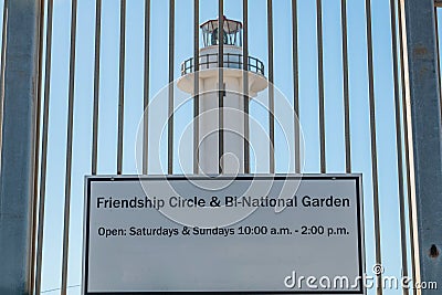 Entrance to Friendship Park at San Diego-Tijuana Border Stock Photo