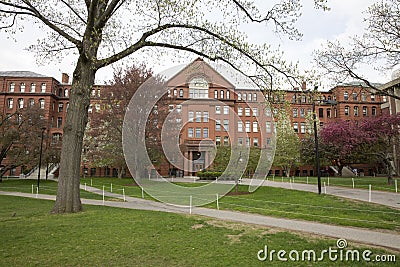 Entrance to the Harvard Museum of Natural History in Cambridge, MA, USA Stock Photo