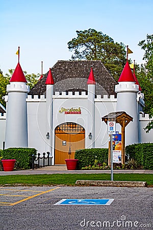 Entrance To Historic Storybook Gardens In London, Ontario Editorial Stock Photo