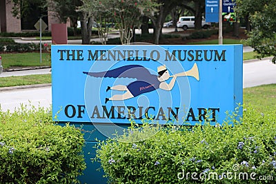 The entrance to the Mennello Museum of American Art Editorial Stock Photo